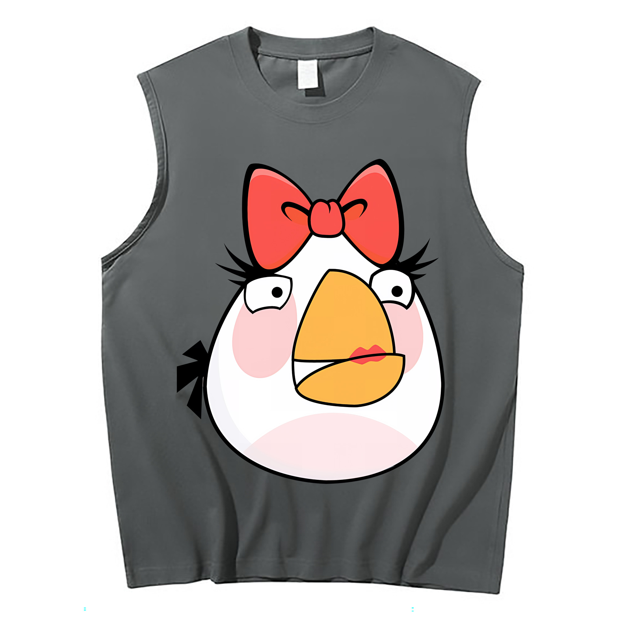（画像用） Angry Birds アングリーバード コットン100％タンクトップ（フロントプリント）